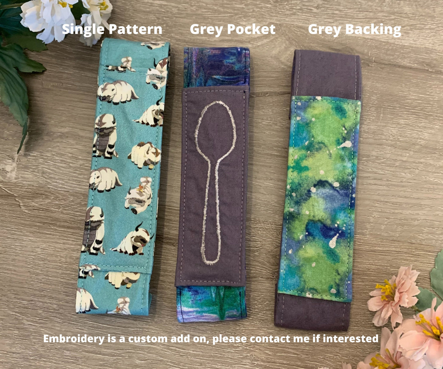 Customizable Pen Holder Pouch for Journals, Notebook Accessory, Cotton Elastic Pencil Band