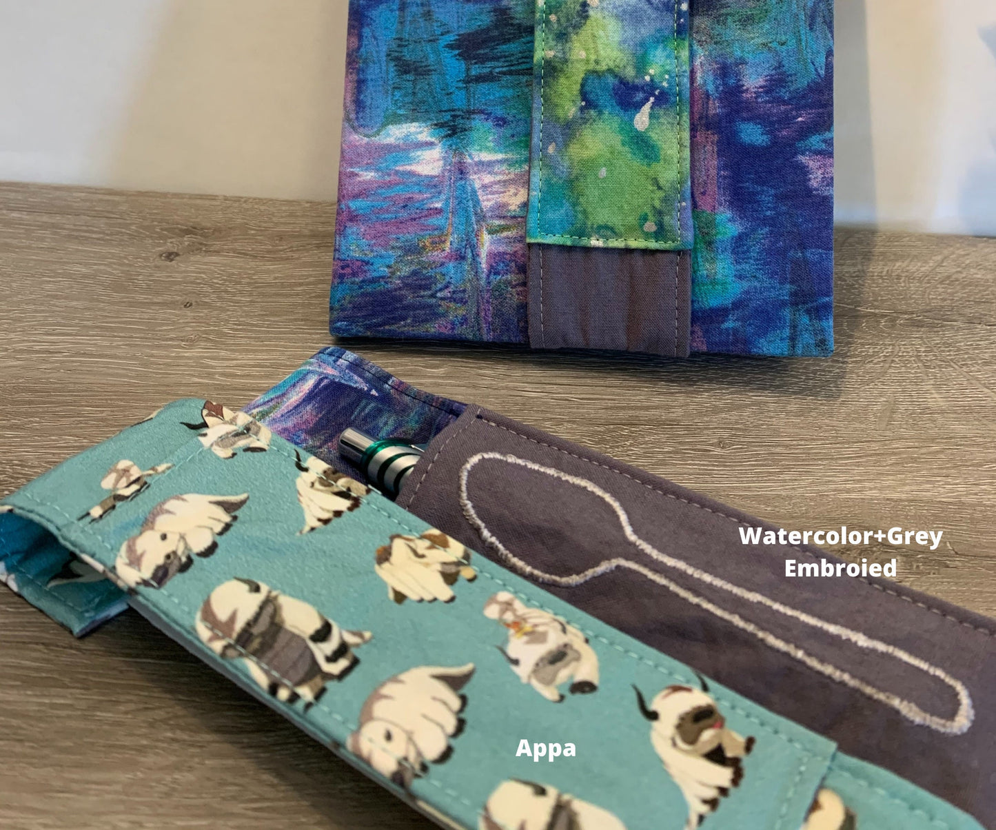 Customizable Pen Holder Pouch for Journals, Notebook Accessory, Cotton Elastic Pencil Band