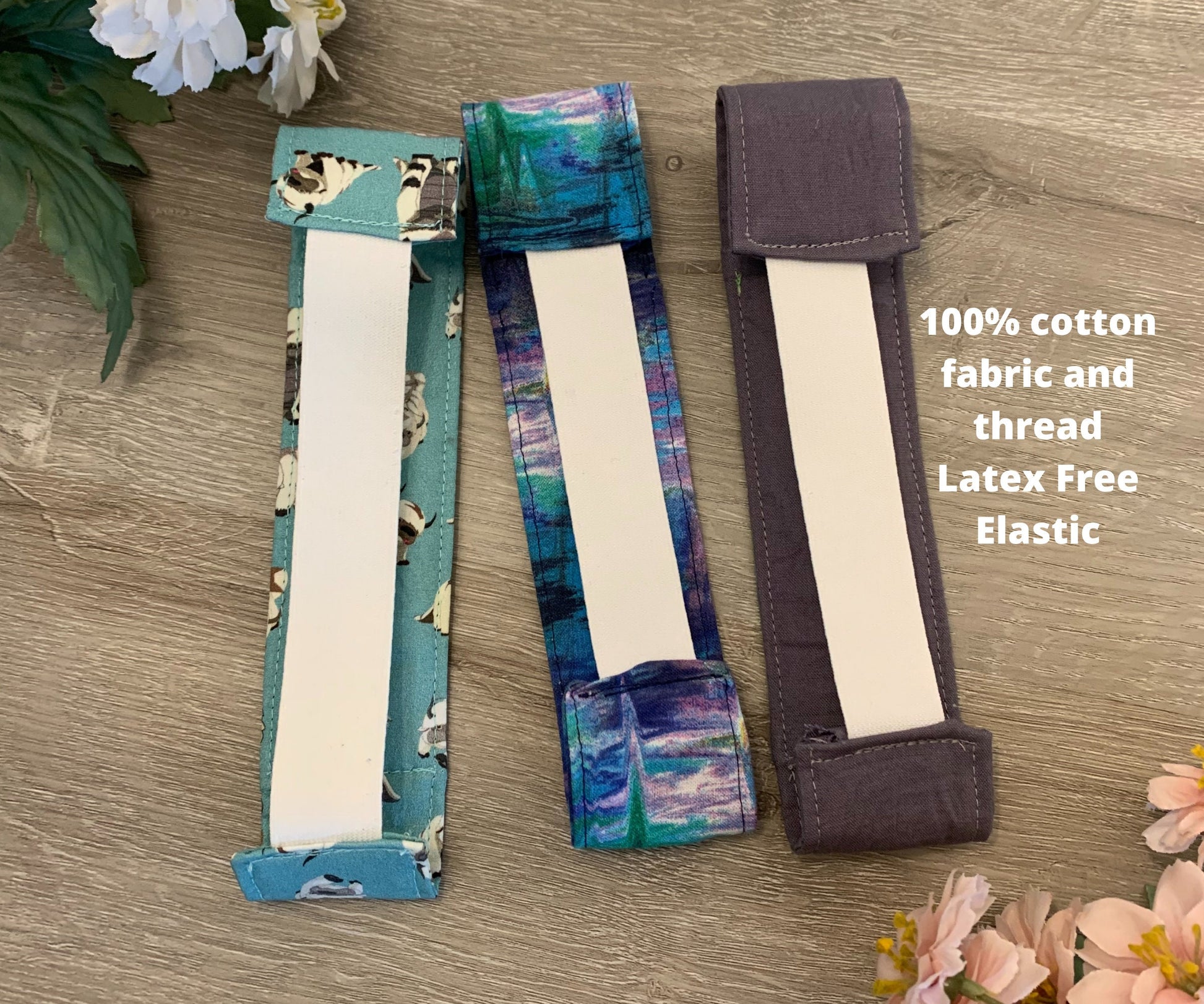 Customizable Pen Holder Pouch for Journals, Notebook Accessory, Cotton Elastic Pencil Band