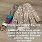 OOPS Spoonie Cotton Customizable Key Fob Wristlet, Chronic Illness Keychain Lanyard