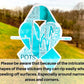 A Word cloud POTS sticker is shown being held up on a stick. A note says please be aware that because of the intricate shapes of these stickers they can rip easily when peeling off surfaces. Especially around narrow areas and corners. 