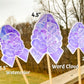  3 sizes of the stickers are shown. 3.5 inch, 4.5 inch, and 2.5 inch. It also shows that the watercolor design is all color and no word cloud and the word cloud is the design with each section split in half with the word clouds