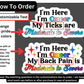 Instructions on how to order are shown. You can change the pride colors, choose what text you want between I'm Queer My text here are/is Moderate to Severe. And choose whether you want with or without sparkles. Answer the matching questions in the customizations box to order. I am happy to send mock-ups before or after purchase in case of questions.